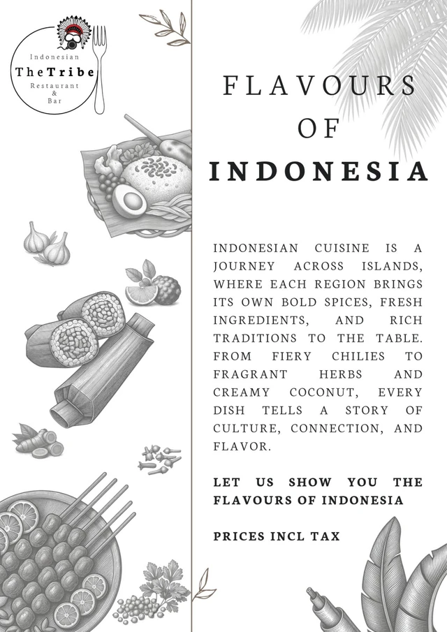 The Tribe menu — page 1 of 20