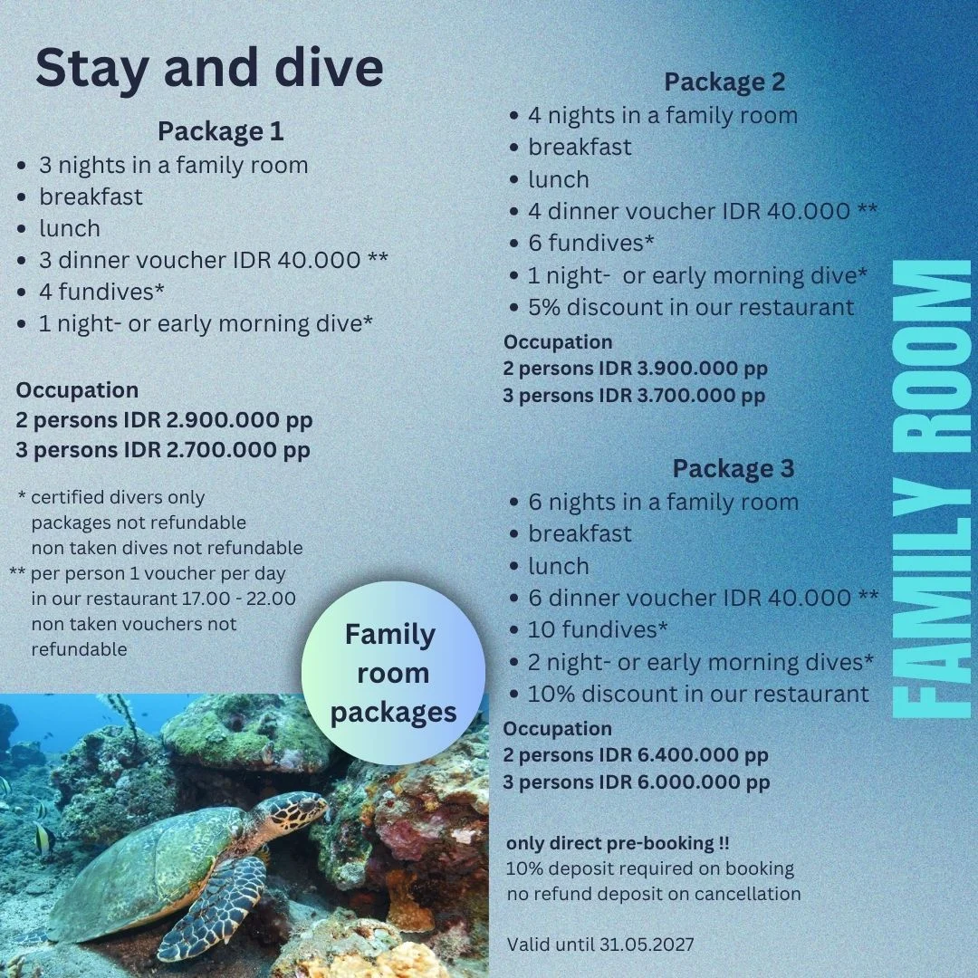 Stay & Dive — Scuba Tribe Bali accommodation and resort 2