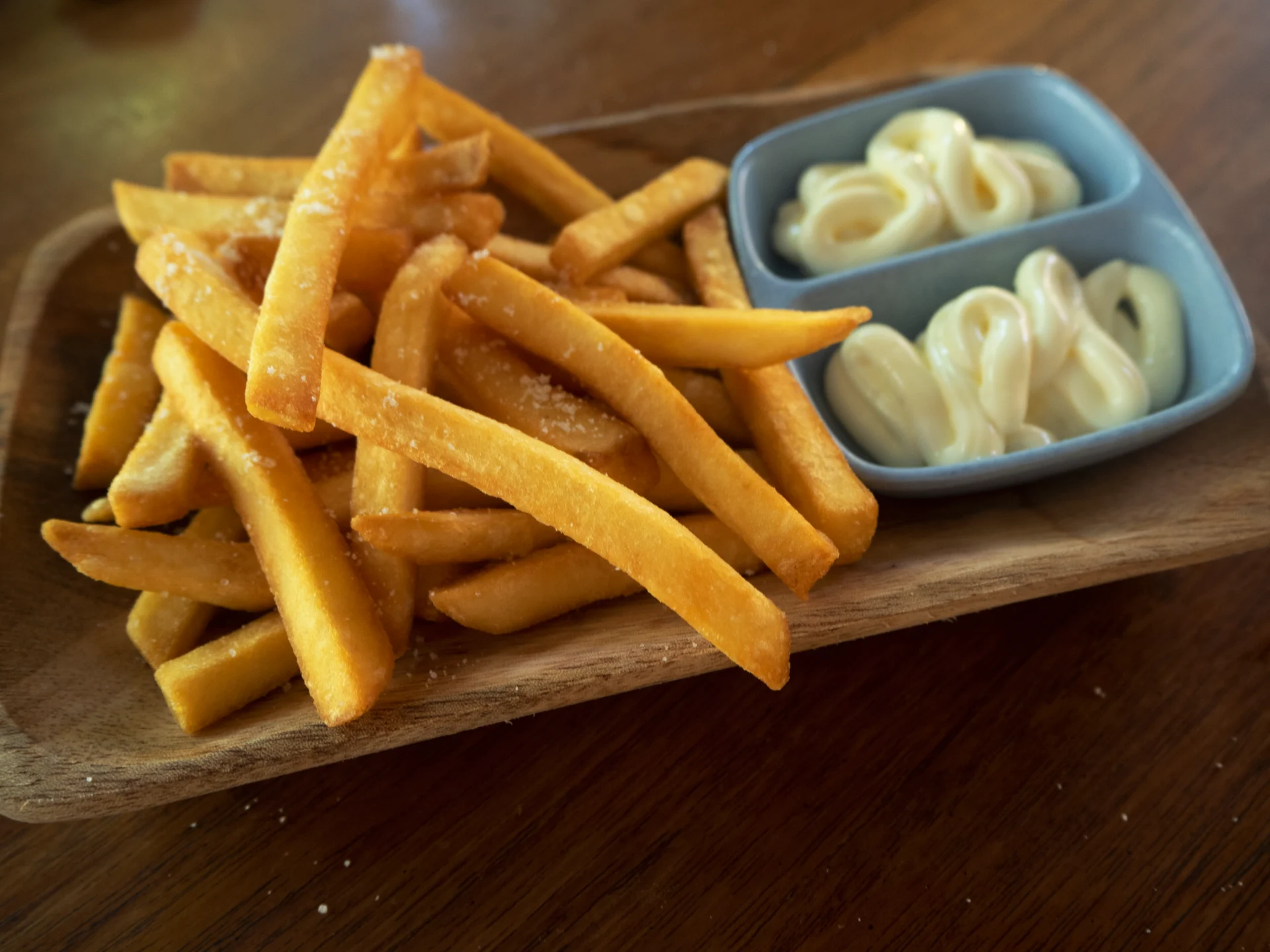French fries served at The Tribe restaurant in Tulamben