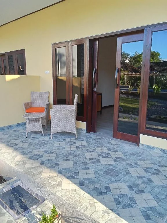 Outdoor terrace of the Poolview Deluxe room