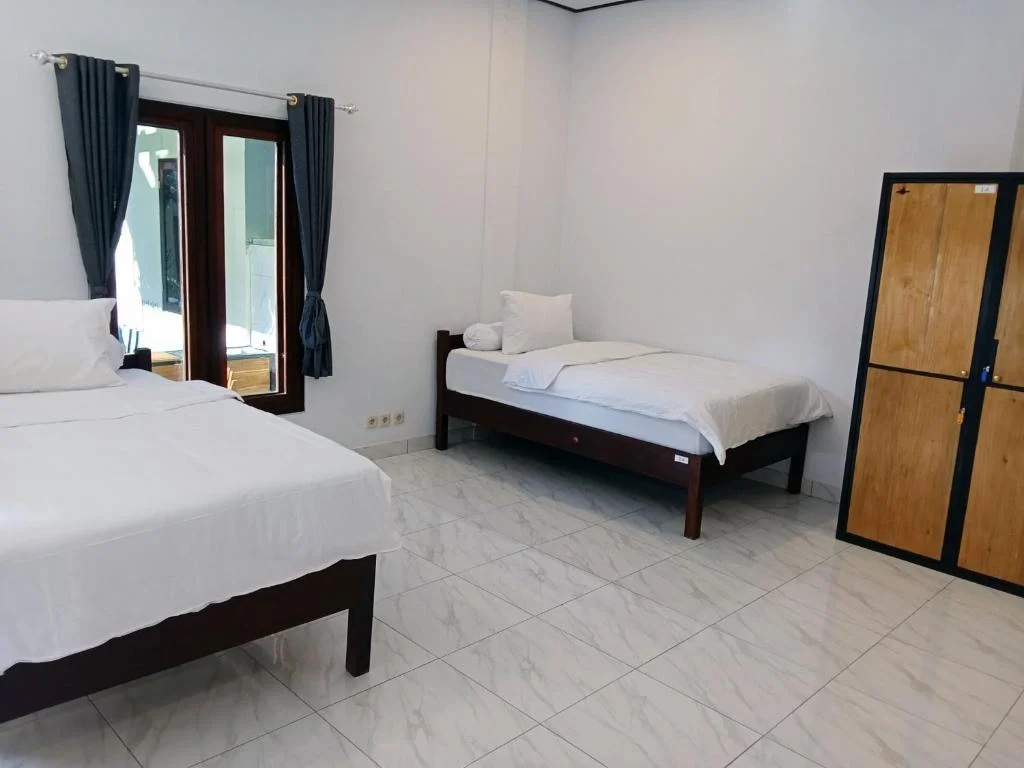 Another angle of the Dormitory beds at Scuba Tribe Bali
